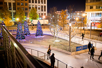 canal park physical therapy navy yard ice skating - christmas tree washington dc district holiday party