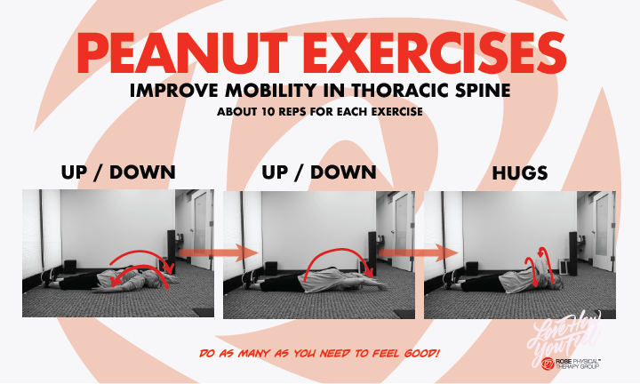 physical therapy peanut acupoint massage exercises thoracic spine