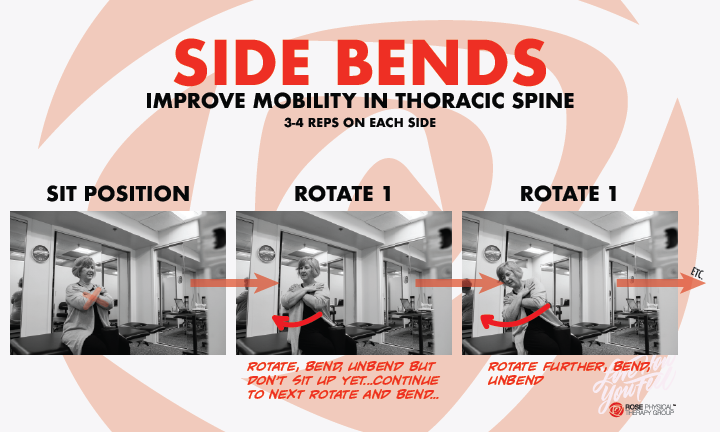 physical therapy thoracic spine side bends