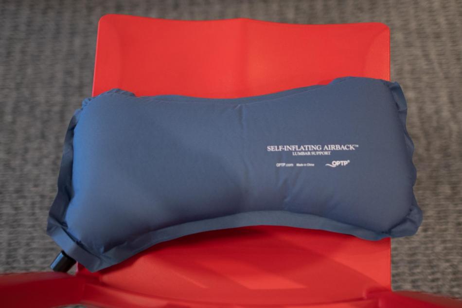 The Original McKenzie Self-Inflating AirBack Lumbar Support by OPTP - Back  Support Pillow for Travel 